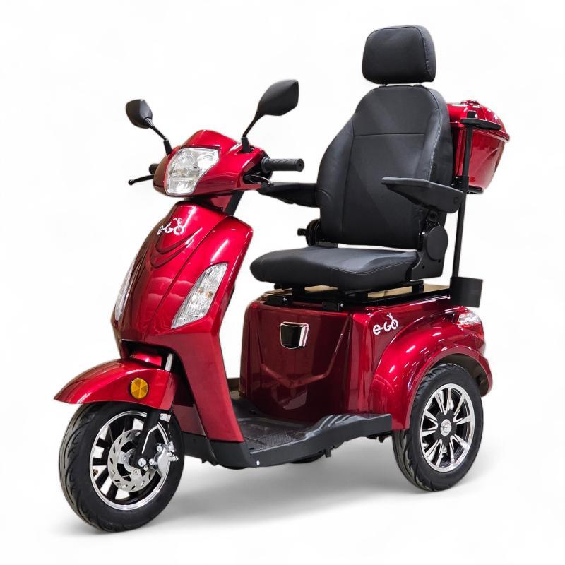 E-GO Onni on kolmipyöräinen sähköskootteri, joka on suunniteltu erityisesti mukavaa ja turvallista liikkumista arvostaville käyttäjille.