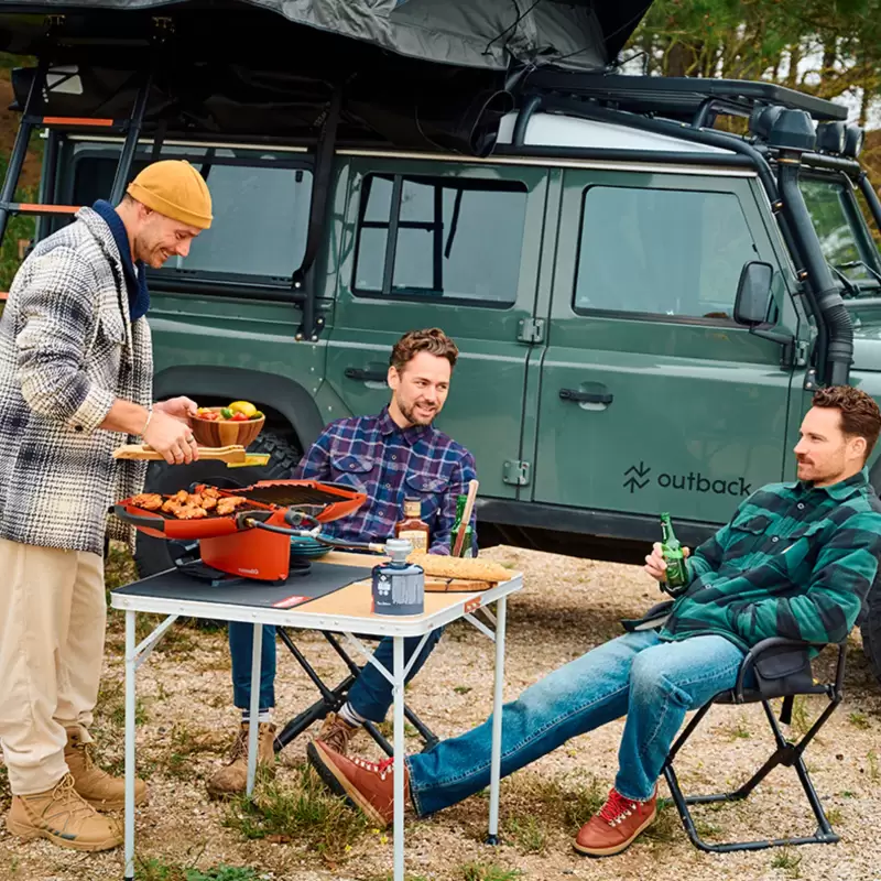 NomadiQ kannettava kaasugrilli, punainen - Image 6